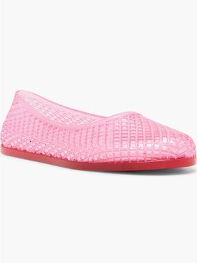 NEW Steve Madden Gyzmo Perforated Jelly Flat in Pink